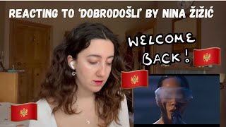 MONTENEGRO EUROVISION 2025 - REACTING TO ‘DOBRODOŠLI’ BY NINA ŽIŽIĆ (FIRST LISTEN)