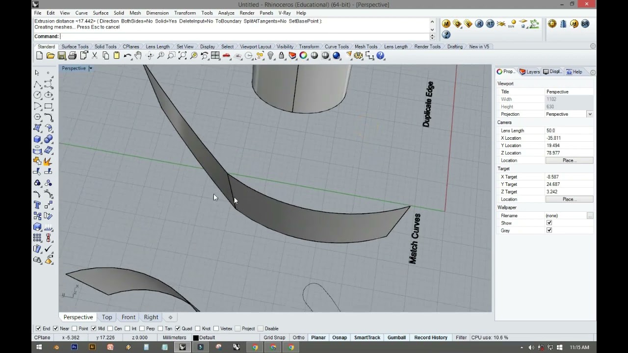Curves Editing In Rhino Youtube