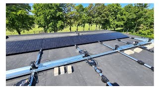 30 Zonnepanelen op een platdak oost-west met flatfix fusion en Apsystems monteren BackToSummer