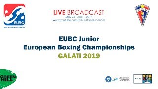 EUBC Junior European Boxing Championships GALATI 2019 Day 1 Ring B**