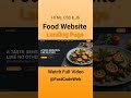 Food Ordering Website Using HTML & CSS | Step by Step Tutorial | Fast Code