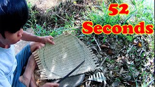 Making bamboo basket is easy - Traditional craft