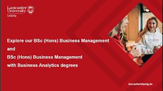 Explore our BSc (Hons) Business Management & BSc (Hons) Business Management with Business Analytics