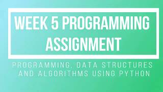 Week 5 programming assignment python NPTEL 2019 SOLUTION