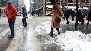 Here's Why Those Slushy Sidewalk Puddles Are Crazy Deep