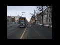 strassenbahn leipzig aus fahrersicht baumaßnahme georg schumann straße 03.01.13