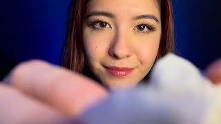 White gloves ASMR [oil & lotion sounds] 🧤