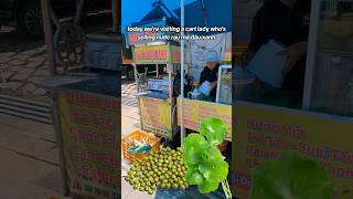 $0.60 for nước rau má đậ xanh / pennywort mung bean juice #phd #vietnam #vlog #backpacking