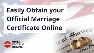 Easily Obtain Your Official Marriage Certificate Online