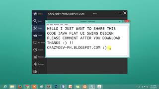 FLAT UI DESIGN CODE IN JAVA NETBEANS FREE