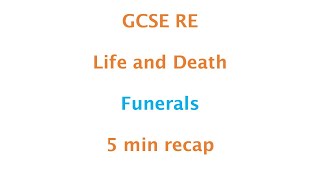 GCSE RE (Eduqas) - Catholic funerals and symbolism 5min recap