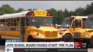 JCPS Board vote on proposed school start time changes for 2024-25 school year