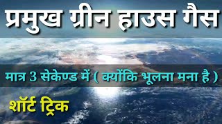 प्रमुख ग्रीन हाउस गैसों को याद करने की सबसे आसान ट्रिक | Global warming gases | green house gases