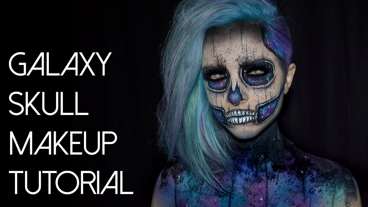 Galaxy Skull Makeup Tutorial Colour Creep Youtube