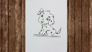 How to draw a cute puppy ||pencil sketching ||step by step tutorial#2023#animals#art#art education