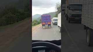 pov Truck driving Isuzu frr90 Maimahiu downhill raw video engine brake enjoy. 😉 😘