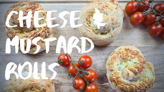 Cheese and Mustard Rolls - Super Tasty Bread Roll Ups Recipe