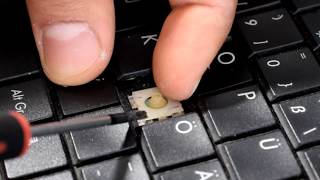 Notebook Keyboard Key Fix Remove and replace Tutorial Asus X5DAD Laptop