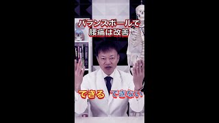 バランスボールで腰痛は改善できる？できない？【健康伝説】#shorts