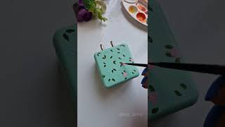 Painting on Mobile Charger 🎨 DIY project #artsyfusion #shortvideo  #shortsviral #craft  #diy