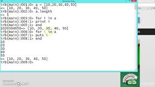 113 Learn python and ruby programming:- loop in arrays