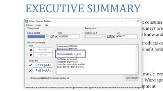 PDF Accessibility: Color Contrast