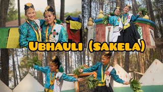 Sakela Dance || Rabsha_Girls  ||  Dhol-Jhyamtako Rankole by Khusenichho Chamling \u0026  Shiba Sangam Rai