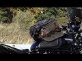 Triumph Bonneville T120 & Bobber black, BURLY BRAND Voyager tank bag/tail bag!