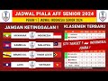 Jadwal Piala AFF 2024 - Indonesia vs Myanmar - Klasemen Piala AFF Terbaru