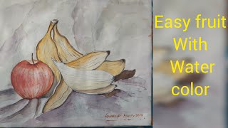 How to paint fruits with watercolor | Easy still life watercolor | Easy fruits watercolor |