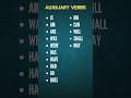 Auxiliary Verbs #english #verb #dailyenglish #learnenglish #learning #helpingverb #auxiliaryverbs