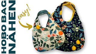 Hobo Bag nähen: Wendetasche JOLLE mit kostenlosem Schnittmuster