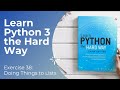 Learn Python 3 The Hard Way - Exercise 38: Doing things to lists