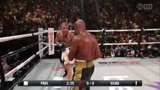 Jake Paul knocks down Anderson Silva in 8th round 🥊 Courtesy of SHOWTIME showtim