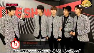 140204 B1A4 THE SHOW 60SEC INTERVIEW ENG SUB