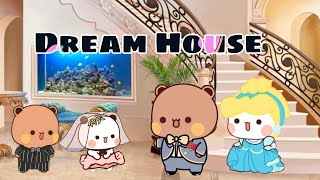 Poor Gomu Bought a Dream House 🏠 Peachu Supporting Wife❤️🥰Full Story |Mou Das|Bear Panda| Bubu Dudu