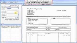 Indexing documents in Scan and Document Manager