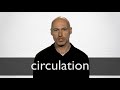 How to pronounce CIRCULATION in British English