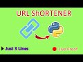 link shortener using python || url shortener || python projects for beginners || Project Maker