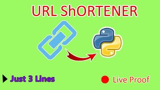 link shortener using python || url shortener || python projects for beginners || Project Maker