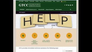 GTCC Student Technical Support Website