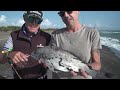 surfcasting big serra fish in the sunlight surfcastingacademy trabuccofishing