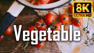 Vegetable In 8K Ultra HD  Beautiful video in Supermarket and 8K Screen