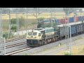 india s 1.5 km long double stack container train with wdg4 lhf