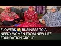 flowers 💐 business to a needy women  from New Life Foundation Group