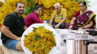 Cooker ରେ Veg Biryani ବନେଇବାର ସବୁଠୁ ସହଜ recipe ସହ ଆଜିର ଶାଶୁବୋହୁ ଥାଳି|pressurecooker VegBiryani odia