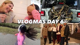 VLOGMAS DAY 6 | decorating star girl, 6 mile run, unboxing haul, Christmas event w/ santa, packing