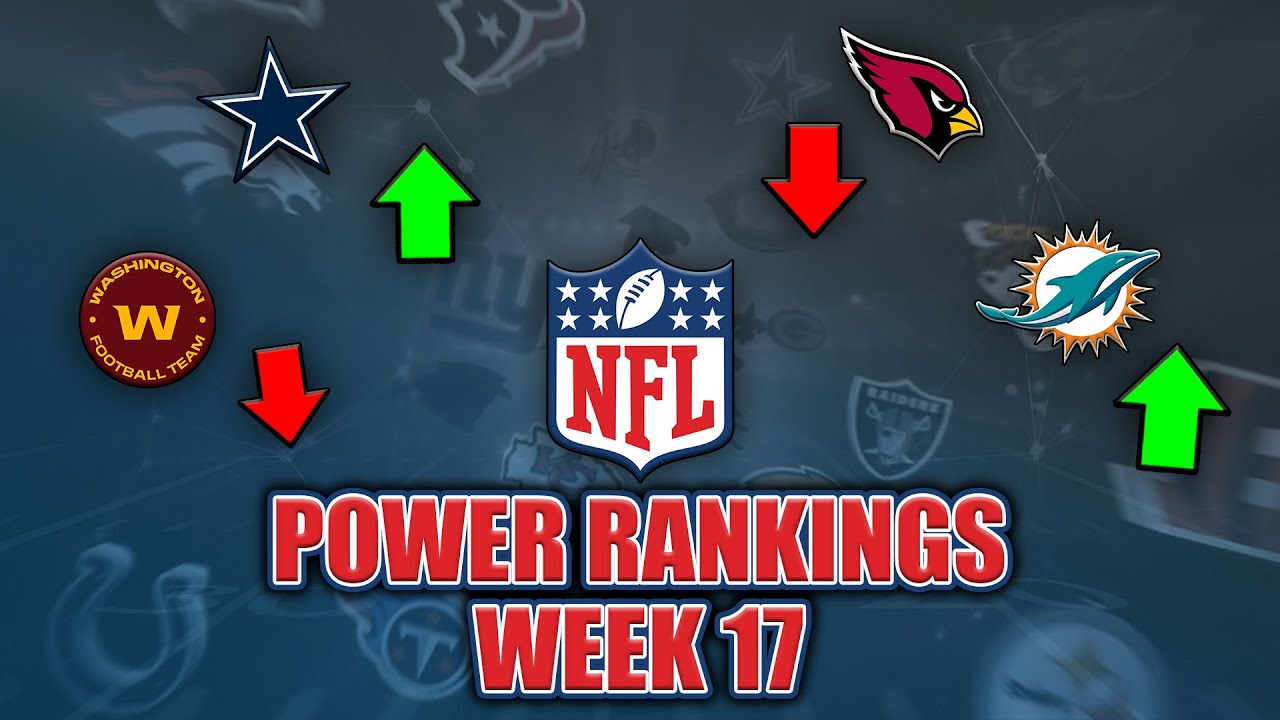 Week 17 NFL Power Rankings | Crazy Final Week! Haskins RELEASED, Tua ...