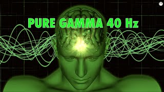 Pure Gamma Waves [40 Hz] For Peak Concentration 🧘🏼‍♂️  Intense Focus 🎯 Problem S