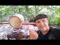 A whiskey barrel from an apple tree log | DIY | How to make a wooden barrel with your own hands